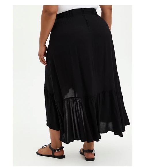 TORRID NWT MAXI CHALLIS HI-LOW SKIRT - Picture 5 of 6